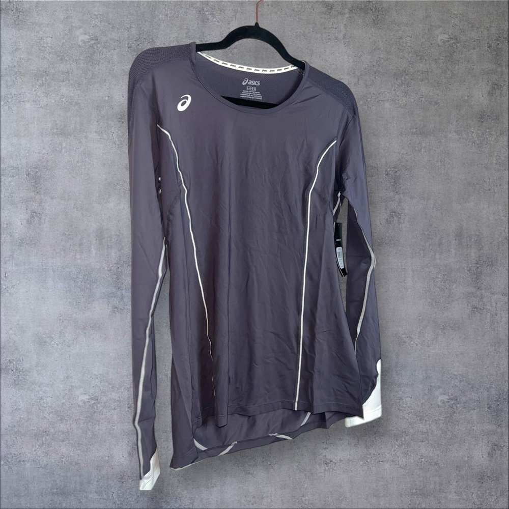 ASICS Men's Gray Long Sleeve Shirt - Picture 2 of 5